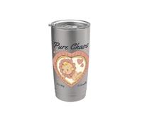 Pure Chaos Too Tiny to Handle Baby Retro Vintage Kitsch Art Stainless Steel Insulated Tumbler