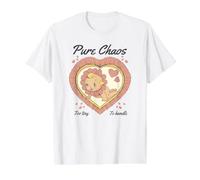 Pure Chaos Too Tiny to Handle Baby Retro Vintage Kitsch Art Value Graphic T-Shirt, Men, White, L