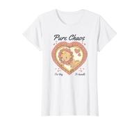 Pure Chaos Too Tiny to Handle Baby Retro Vintage Kitsch Art Value Graphic T-Shirt, Women, White, M
