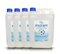 Pure Chem Distilled Water Ironing Water - CPAP Machines, Steam Irons | 4x5L Purified distilled water for CPAP machines, steam irons, batteries, radiators, cleaning, cosmetics and plants