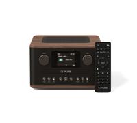 Pure Classic C-D4 Bluetooth CD DAB+ Radio System Coffee Brown Walnut