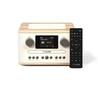 Pure Classic C-D4 CD/Bluetooth/DAB+/FM Radio System, Cotton White/Oak