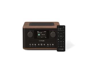 Pure Classic C-D4 The Compact Digital Radio with CD Player, DAB+, FM and Bluetooth Coffee Brown Walnut