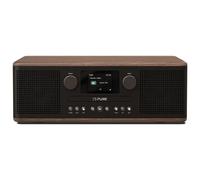 Pure Classic C-D6 Music System (CD Player, DAB+/FM, Bluetooth, AUX, USB, Alarm Sleep Timer) Coffee Black/Walnut
