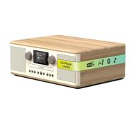 Pure Classic C-D6 Music System (CD Player, DAB+/FM, Bluetooth, AUX, USB, Alarm Sleep Timer) Cotton White/Oak