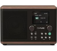 PURE Classic H4 DABﱓ Bluetooth Radio - Walnut & Coffee Black, Brown,Black