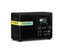 Pure Classic H4i - Internet Radio with WiFi, DAB+ & FM, Bluetooth 5.3, USB - 10W Speaker - 2.4" Color Display - 150 Presets - Sleep & Kitchen Timer - AUX Input - Black