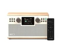 Pure Classic H6 Bluetooth/DAB+/FM Radio, Cotton White/Oak