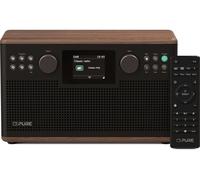 PURE Classic H6 DABﱓ Bluetooth Radio - Coffee Black & Walnut, Brown,Black