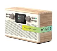 Pure Classic H6 Bluetooth/DAB+/FM Radio, Cotton White/Oak