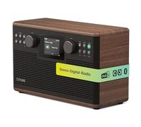 Pure Classic H6 Bluetooth/DAB+/FM Radio, Coffee Brown/Walnut
