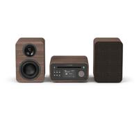 Pure Classic Mini Coffee Black/Walnut System INC Speakers, Coffee Brown/Walnut