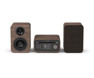 Pure Classic Mini Coffee Black/Walnut System INC Speakers, Coffee Brown/Walnut