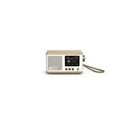 Pure Classic Mini Portable digital radio - DAB+ & FM - Bluetooth 5.3-15 hours battery life - 2 equaliser options - 2.4 inch colour display - Carrying strap - Cotton white/oak - Compact & lightweight