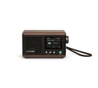 Pure Classic Mini Portable Bluetooth/DAB+/FM Radio, Black/Walnut