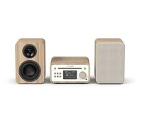 Pure Classic Mini System INC Speakers, Cotton White/Oak