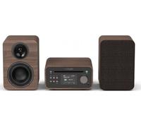 PURE Classic Stereo Mini Hi-Fi System - Coffee Brown & Walnut, Brown,Black