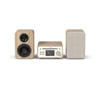 PURE Classic Stereo Mini Micro Stereo All in-one System with DAB+, FM and CD player White/Oak