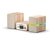 PURE Classic Stereo Mini White Cotton Oak DAB+ FM CD Bluetooth USB
