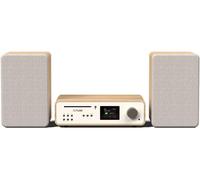 Pure Classic Stereo Traditional Hi-Fi System - Cotton White & Oak, Brown,White