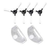 Pure Clean AZPRTPUCRC251 1 PUCRC25 and PUCRC26B Replacement Parts - (4) Rotating Side Brushes (2) Dustbin Filters - Robot Vacuum Cleaner Replacement Parts and Accessory Kit, Gray