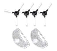 PURE CLEAN PUCRC25PLUS Filter Kit-(4) Rotating Side Brushes(2) Dustbin Filters-Robot Vacuum Cleaner Replacement Parts and Accessory Kit-PureClean PRTPUCRC251.5