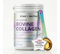 Pure Collagen Powder 400g Grass-Fed Hydrolysed Type I & III Peptides | 10g Clinical Daily Dose, 40 Servings, Halal, Supports Skin, Hair, Joints