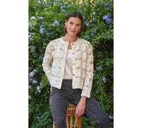 Pure Collection Women's Crochet Jacket in Off-White | Size: 12 Pure Collection Off-White 12
