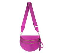 Pure Colour Crossbody Bag Bum Bag for Women,Spacious Purse Fanny Packs Belt Bag,Oversized Bum Bag, Colour Bum Bag-Rose, 11.0 Inches X 8.6 Inches X 4.5 Inches, Casual