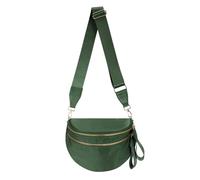 Pure Colour Crossbody Bag Bum Bag for Women,Spacious Purse Fanny Packs Belt Bag,Oversized Bum Bag, Colour Bum Bag-Bean Green, 11.0 Inches X 8.6 Inches X 4.5 Inches, Casual