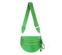 Pure Colour Crossbody Bag Bum Bag for Women,Spacious Purse Fanny Packs Belt Bag,Oversized Bum Bag, Colour Bum Bag-Kelly Green, 11.0 Inches X 8.6 Inches X 4.5 Inches, Casual