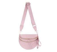 Pure Colour Crossbody Bag Bum Bag for Women,Spacious Purse Fanny Packs Belt Bag,Oversized Bum Bag, Colour Bum Bag-Pink, 11.0 Inches X 8.6 Inches X 4.5 Inches, Casual