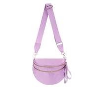 Pure Colour Crossbody Bag Bum Bag for Women,Spacious Purse Fanny Packs Belt Bag,Oversized Bum Bag, Colour Bum Bag-Light Purple, 11.0 Inches X 8.6 Inches X 4.5 Inches, Casual