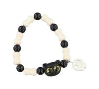 Pure Copper Alloy Enamel Bracelet Hand Hammered Texture(Yellow eyed)