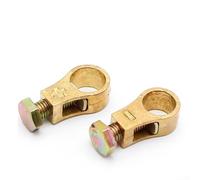 Pure Copper Battery Terminal Clamps Designed to Enhance Electrical Conductivity and Provide Stable Battery Connections for Automotive and Marine Use (1 Pair)