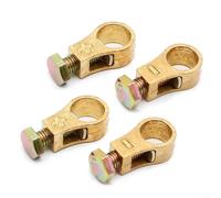 Pure Copper Battery Terminal Clamps Designed to Enhance Electrical Conductivity and Provide Stable Battery Connections for Automotive and Marine Use (2 Pair)