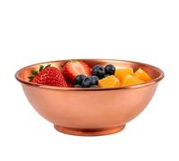 Pure Copper Bowl | Mixing Salad Storage Containers | Copper Dishes | for Salad Fruit Chef Food Cooking Kitchen Baking Serving Home