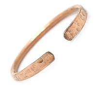 Pure Copper Bracelet Hammered Bangle Adjustable Cuff for men and women Handmade in Nepal Hippie Boho Jewellery