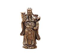 Pure Copper Chinese God Of Wealth Statue Sculpture Decoration Lucky Nafuwang Career Home Car Decoration