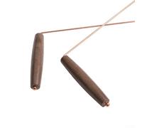 Pure Copper Dowsing Rods 29cm Treasure Hunting | Pair of rods, sensitive response, locates hidden metals, gold silver iron, for durable build