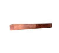 Pure Copper Flat Bar, T2 Red Copper Busbar Strip 500mm Multiple Sizes For CNC Model Making(20 * 20 * 500MM)