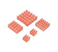 Pure Copper Heat Sink Kit for Raspberry Pi 5 with Thermal Adhesive, 5-Piece High Conductivity Cooling Set for Efficient Heat Dissipation on Development Boards Computer Accessories
