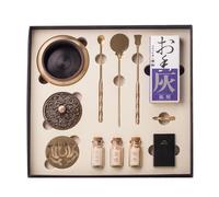 Pure Copper Incense Powder Burner Kit, 12 Pcsset Agarwood Incense Burner Kit, Chinese Incense Burner Kit For Sandalwood Powder Ideal For Yoga Meditati