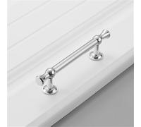 Pure Copper Light Luxury Simple Modern Wardrobe Door Handle All Copper Gold Single-Hole Drawer Cabinet Handle Bright Gold 128