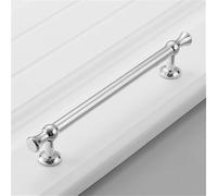 Pure Copper Light Luxury Simple Modern Wardrobe Door Handle All Copper Gold Single-Hole Drawer Cabinet Handle Bright Gold 128