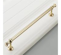 Pure Copper Light Luxury Simple Modern Wardrobe Door Handle All Copper Gold Single-Hole Drawer Cabinet Handle Bright Gold 128