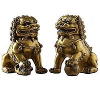 Pure Copper Lion Ornaments Lion Decorations Bring Good Luck Bless Peace Get Rich Town House Palace Lion Home Furnishing Decorations Crafts