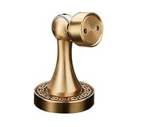 Pure Copper Magnetic Door Stop Holder Anti-Collision Wall Door Bumper Floor or Wall-Mounted Door Stopper-Gold||B 105mm(Bronze)