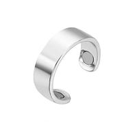 Pure Copper Magnetic Therapy Anti Snoring Ring with Acupressure Activators, Natural Sleeping Aids Snore Stopper Device, Adjustable Snoring Relief Ring, Rose Gold (Silver)