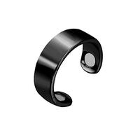 Pure Copper Magnetic Therapy Anti Snoring Ring with Acupressure Activators, Natural Sleeping Aids Snore Stopper Device, Adjustable Snoring Relief Ring, Rose Gold (Black)